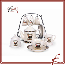 elegant design ceramic tea pot set